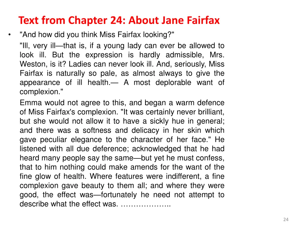 text from chapter 24 about jane fairfax