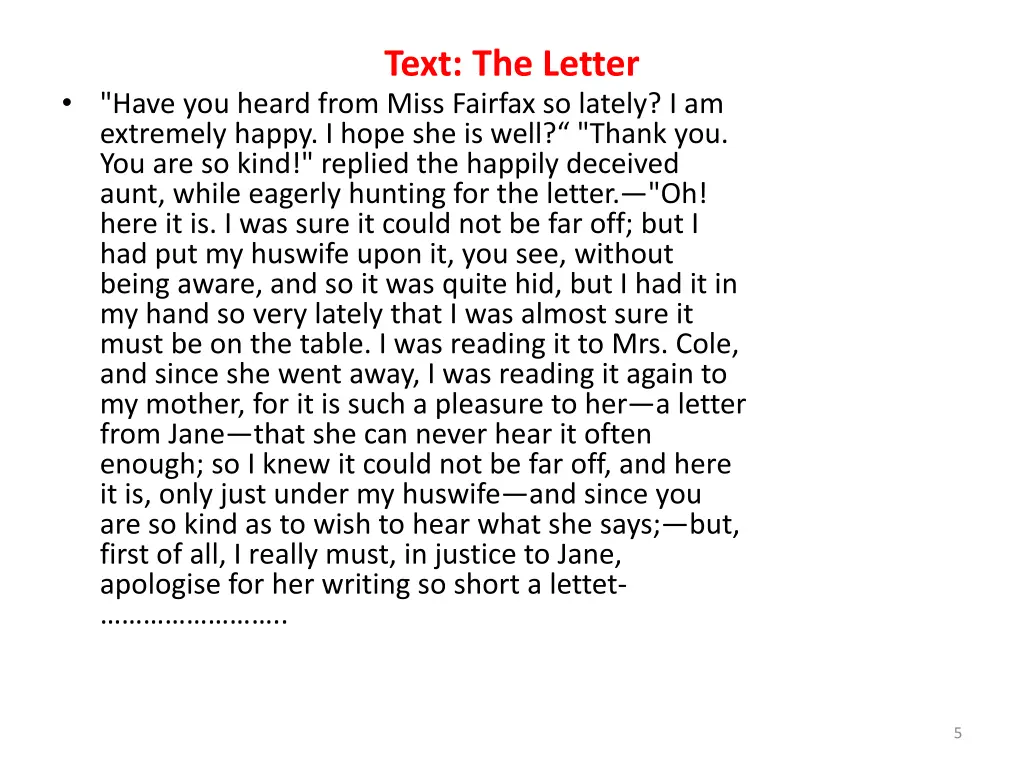 text the letter