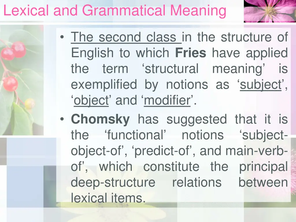 lexical and grammatical meaning 2