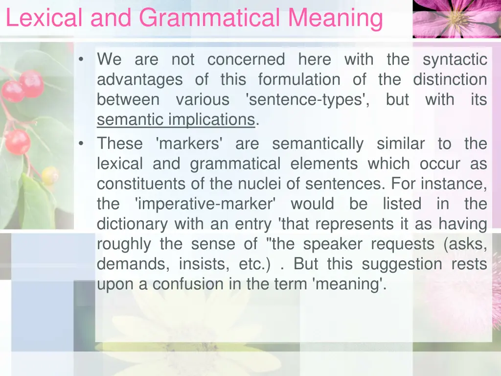 lexical and grammatical meaning 7