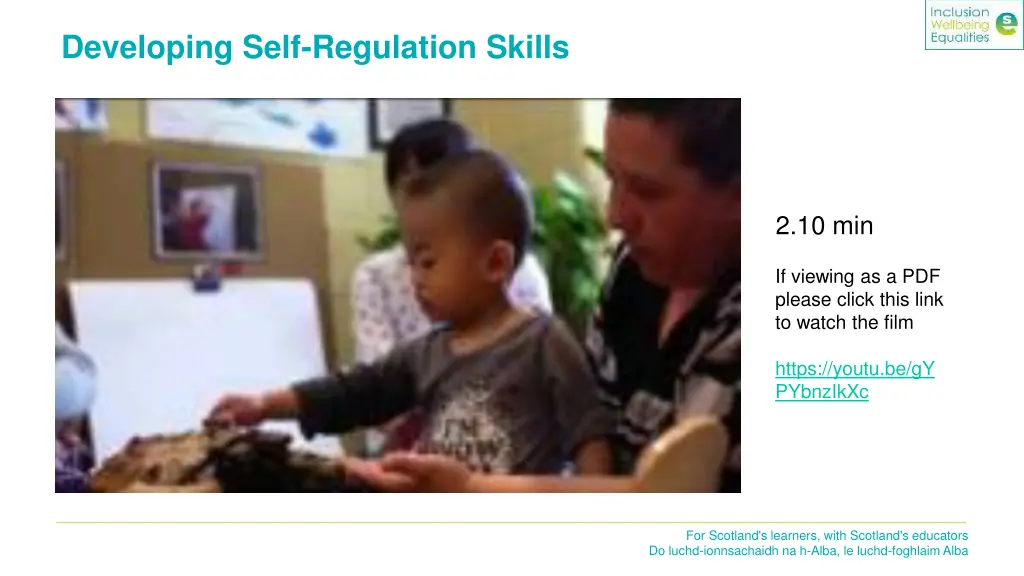 developing self regulation skills