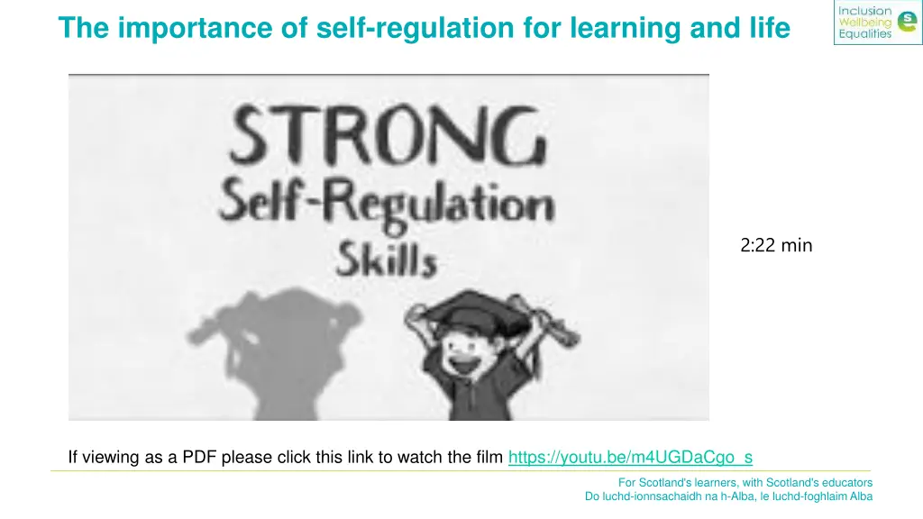 the importance of self regulation for learning