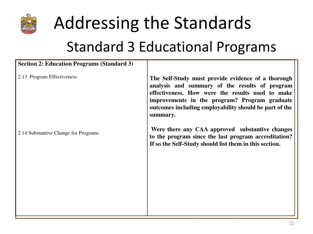 addressing the standards standard 3 educational 4