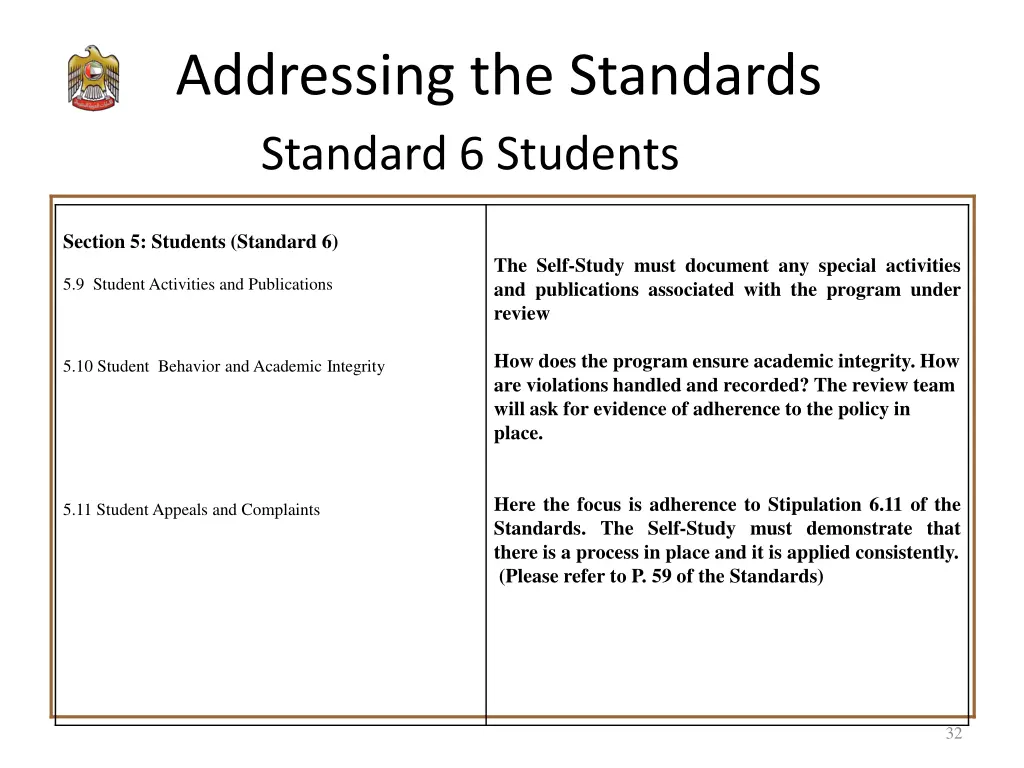 addressing the standards standard 6 students 2