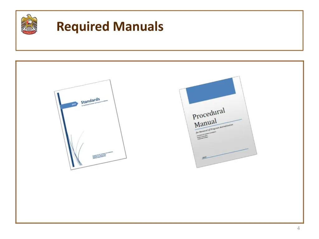 required manuals