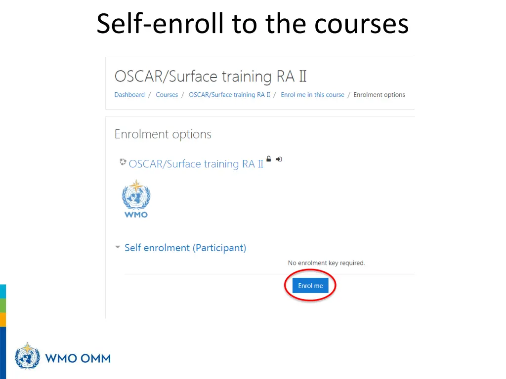 self enroll to the courses 1