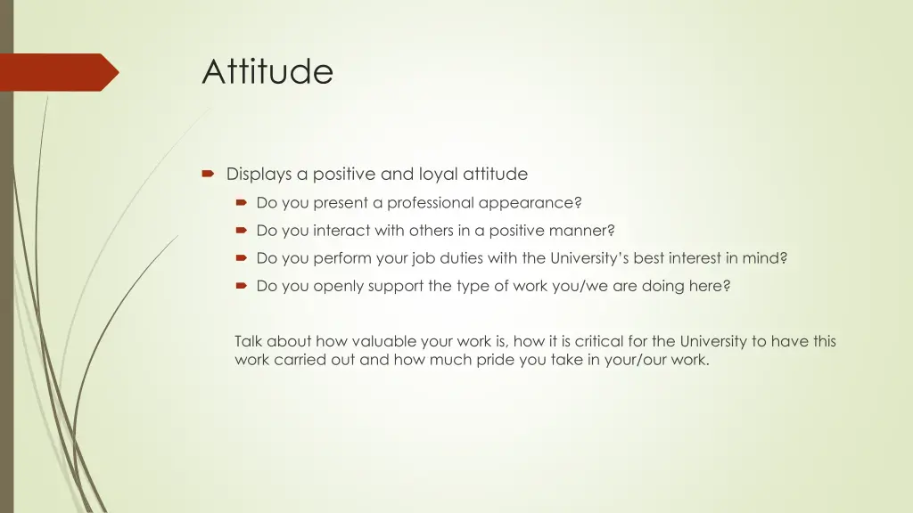 attitude