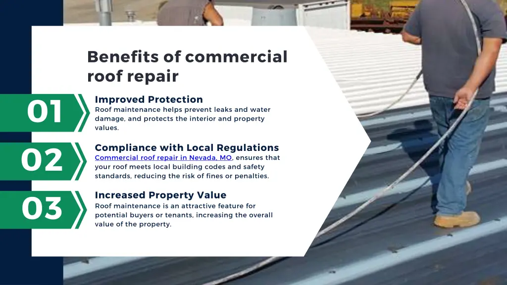 benefits of commercial roof repair