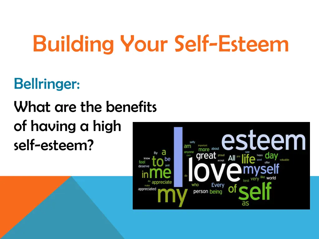 building your self esteem