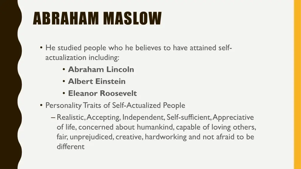 abraham maslow 1