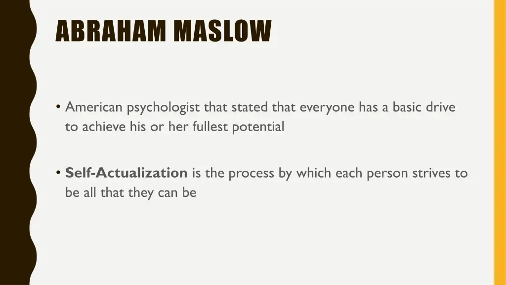 abraham maslow