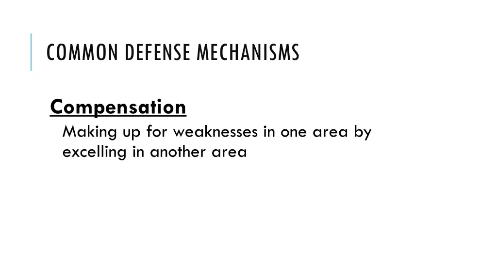 common defense mechanisms