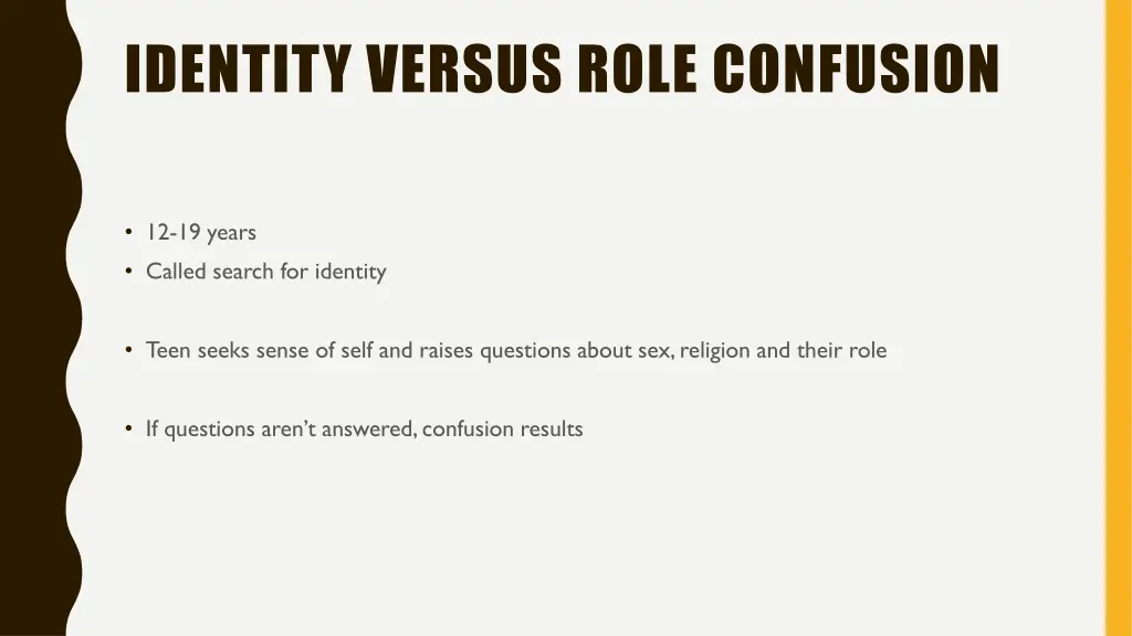 identity versus role confusion