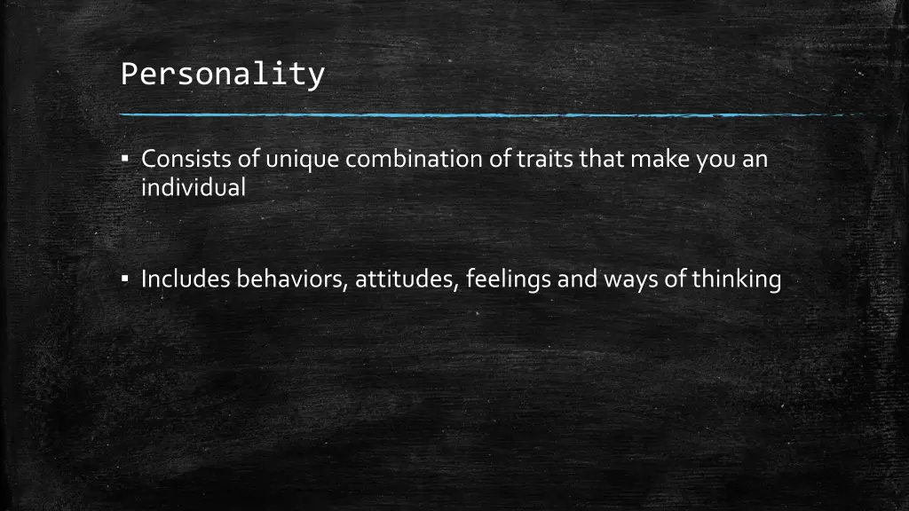 personality