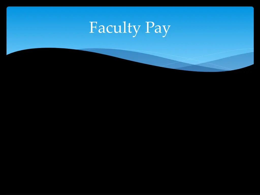 faculty pay