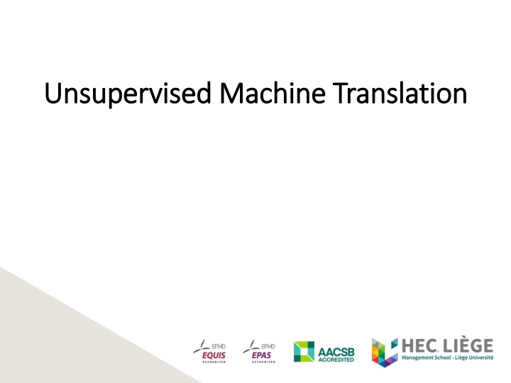 unsupervised machine translation unsupervised