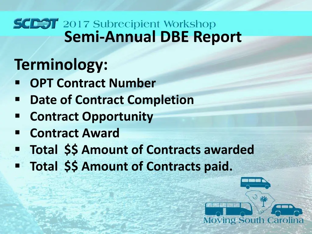 semi annual dbe report 2