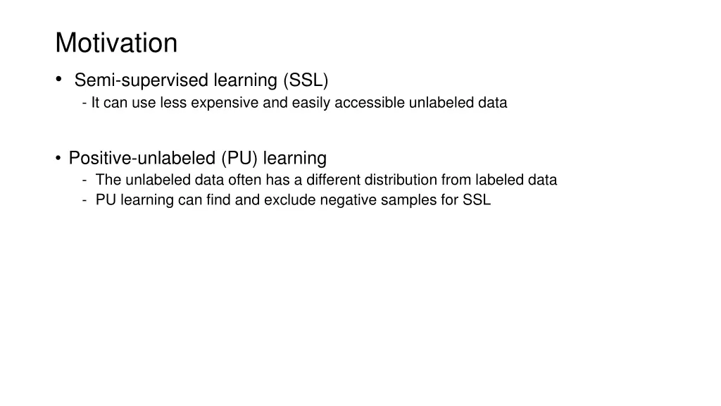 motivation semi supervised learning