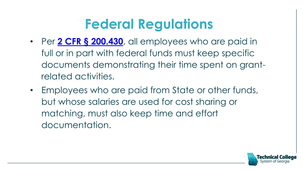 federal regulations