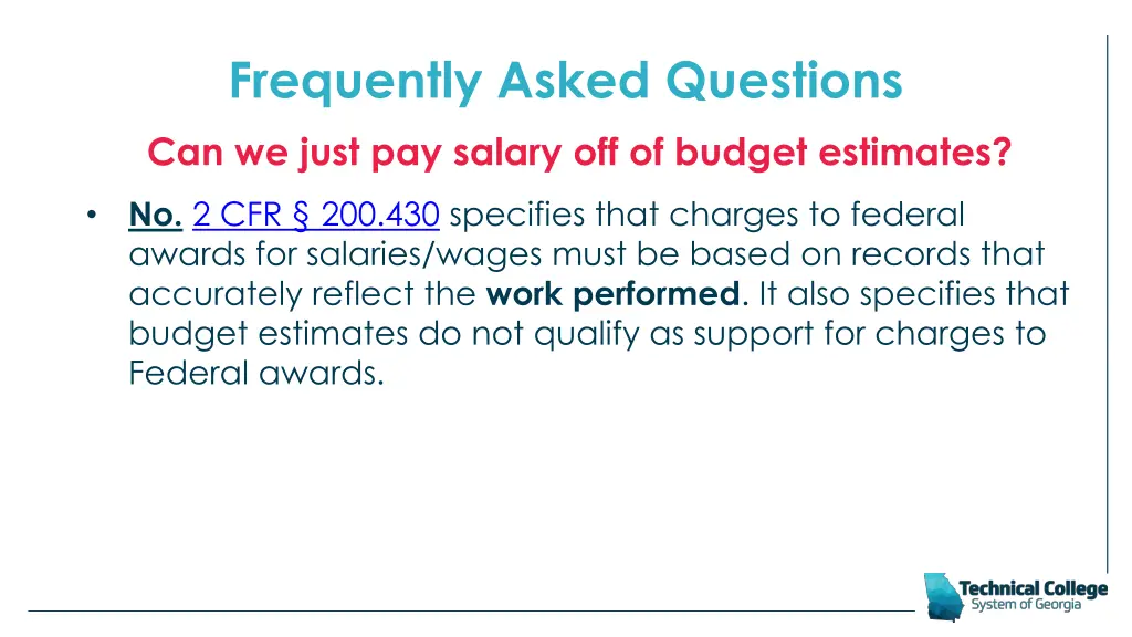 frequently asked questions can we just pay salary