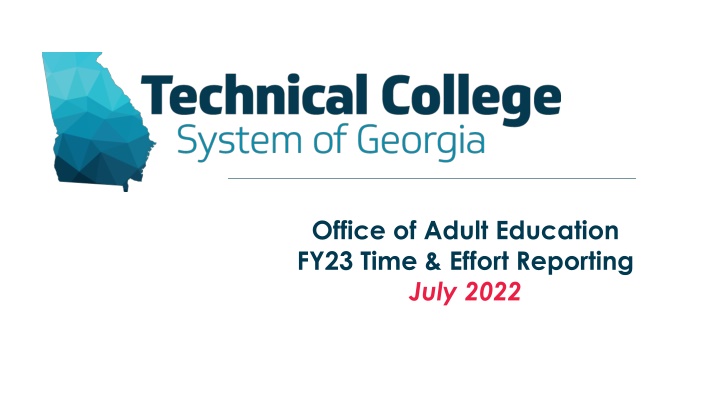 office of adult education fy23 time effort