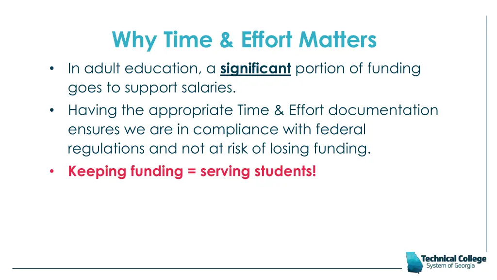 why time effort matters in adult education