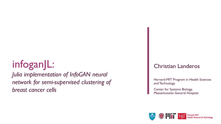 infoganjl julia implementation of infogan neural