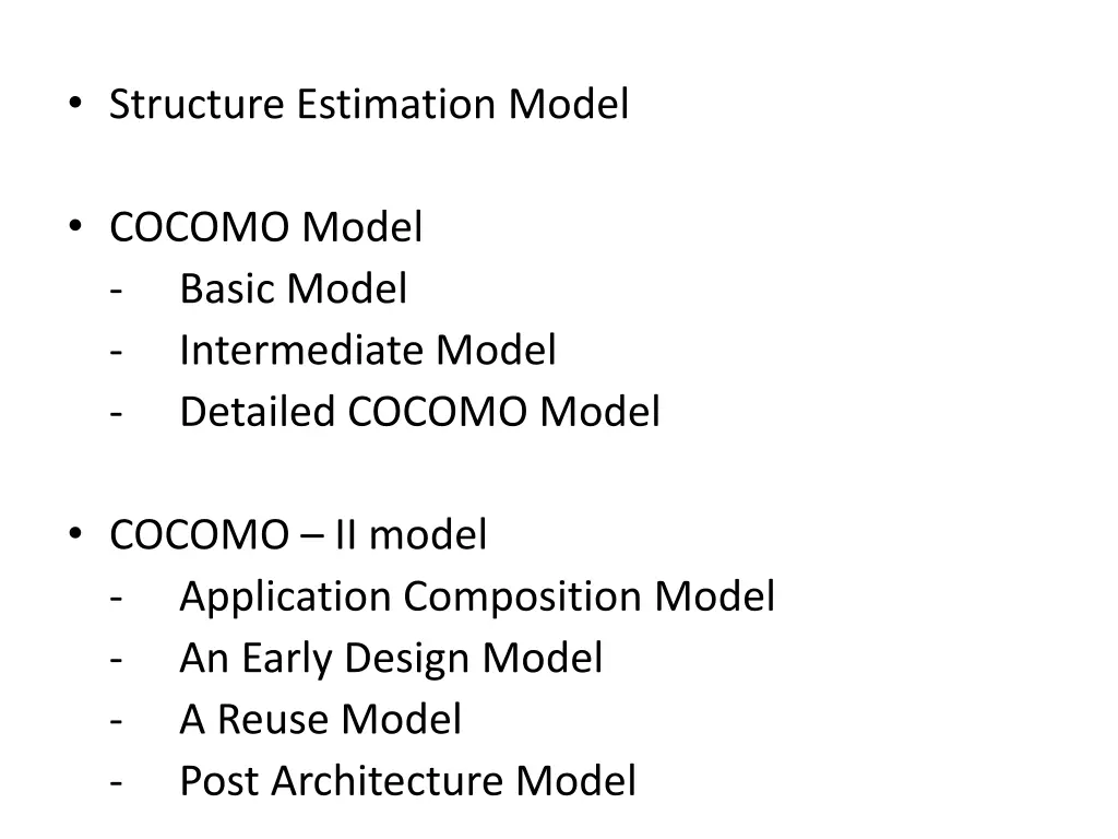 structure estimation model