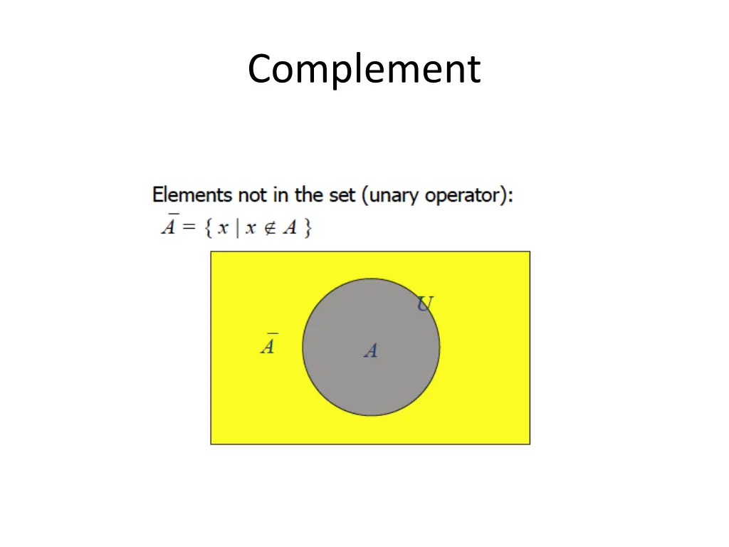 complement