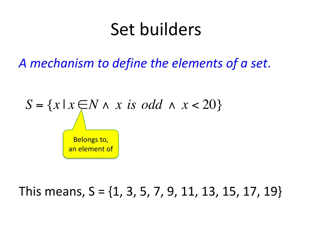 set builders