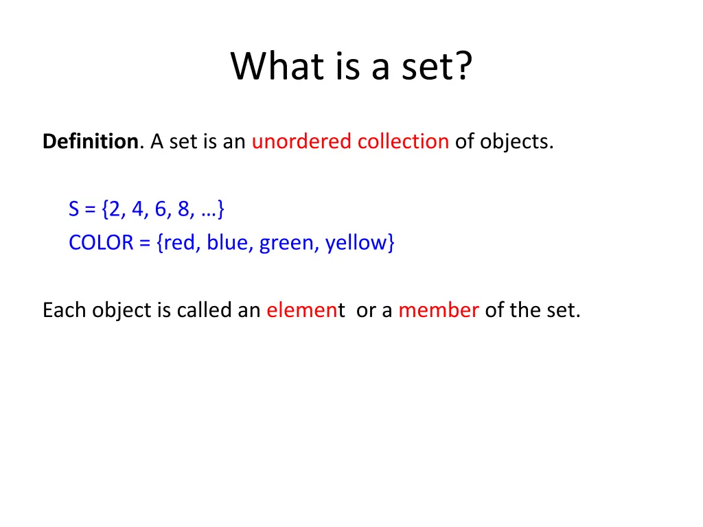 what is a set