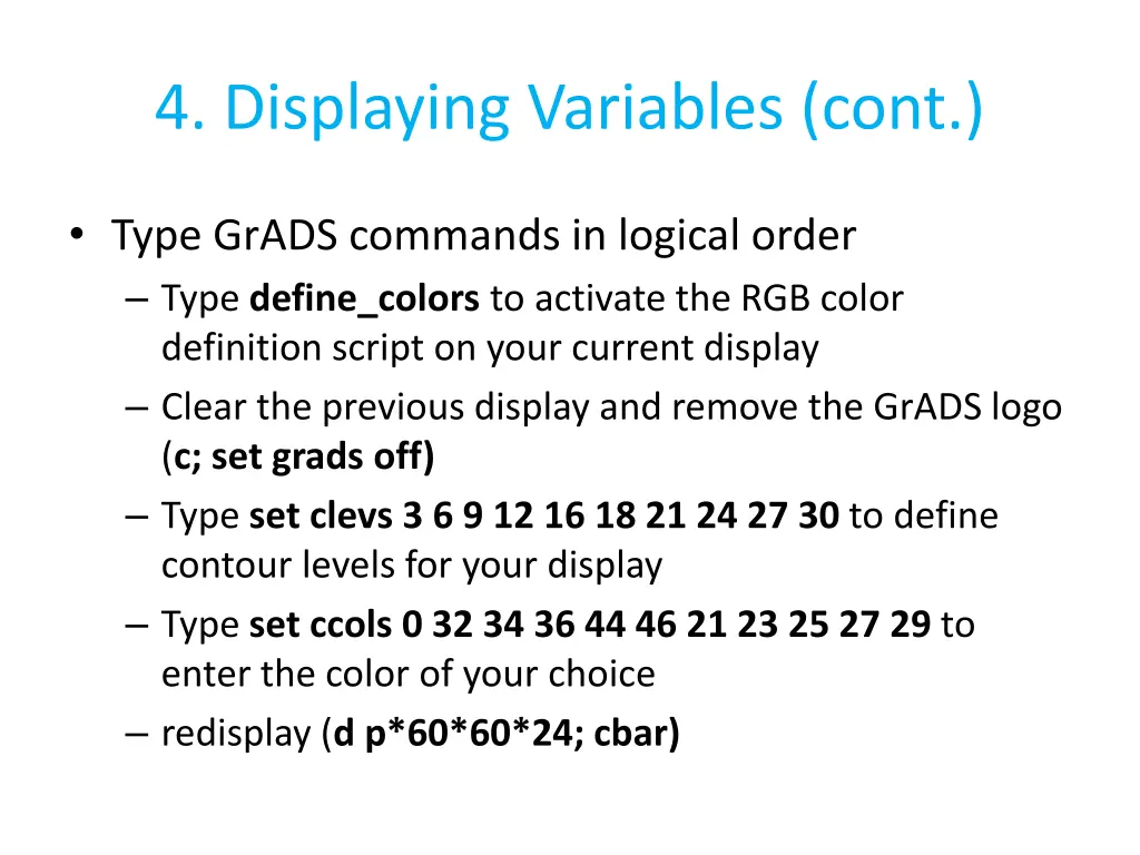 4 displaying variables cont 6