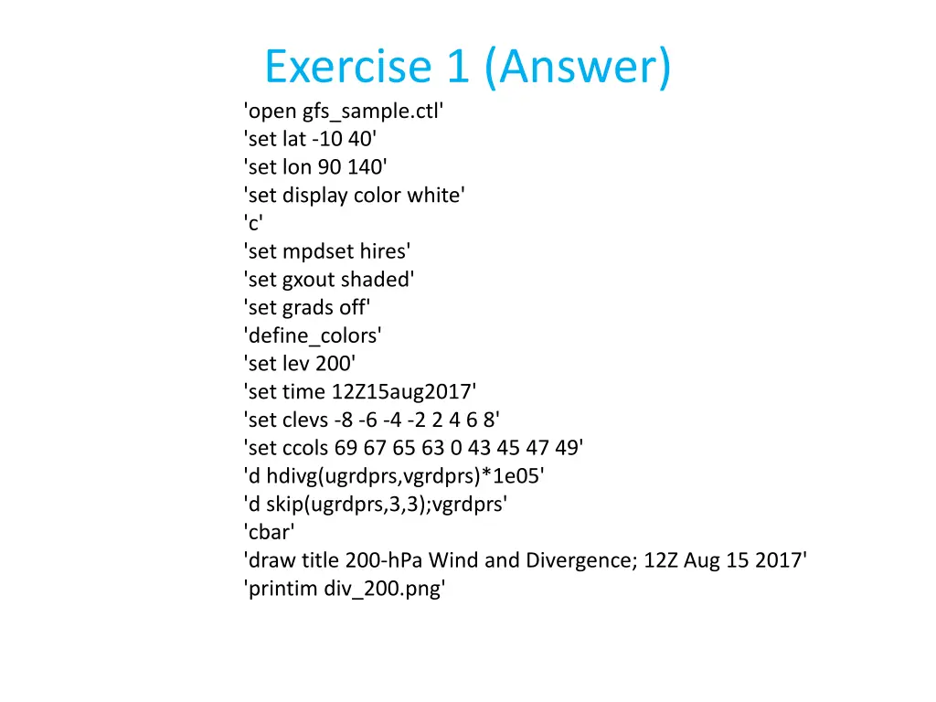 exercise 1 answer open gfs sample 1