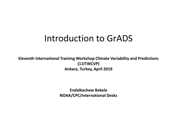 introduction to grads