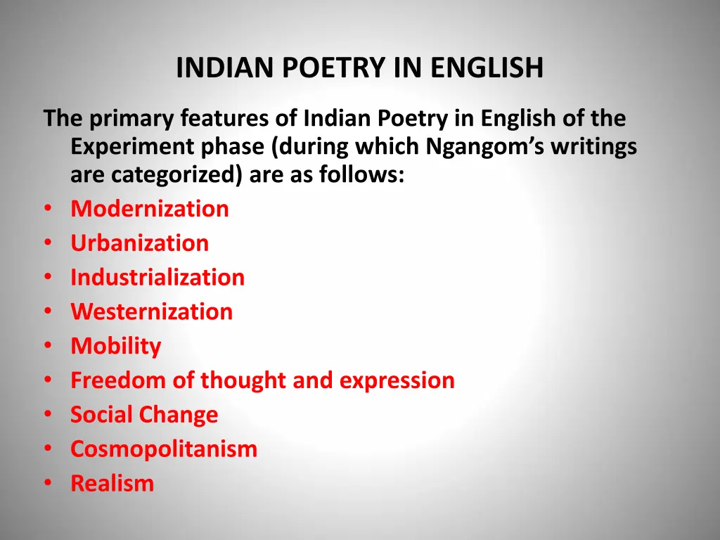 indian poetry in english