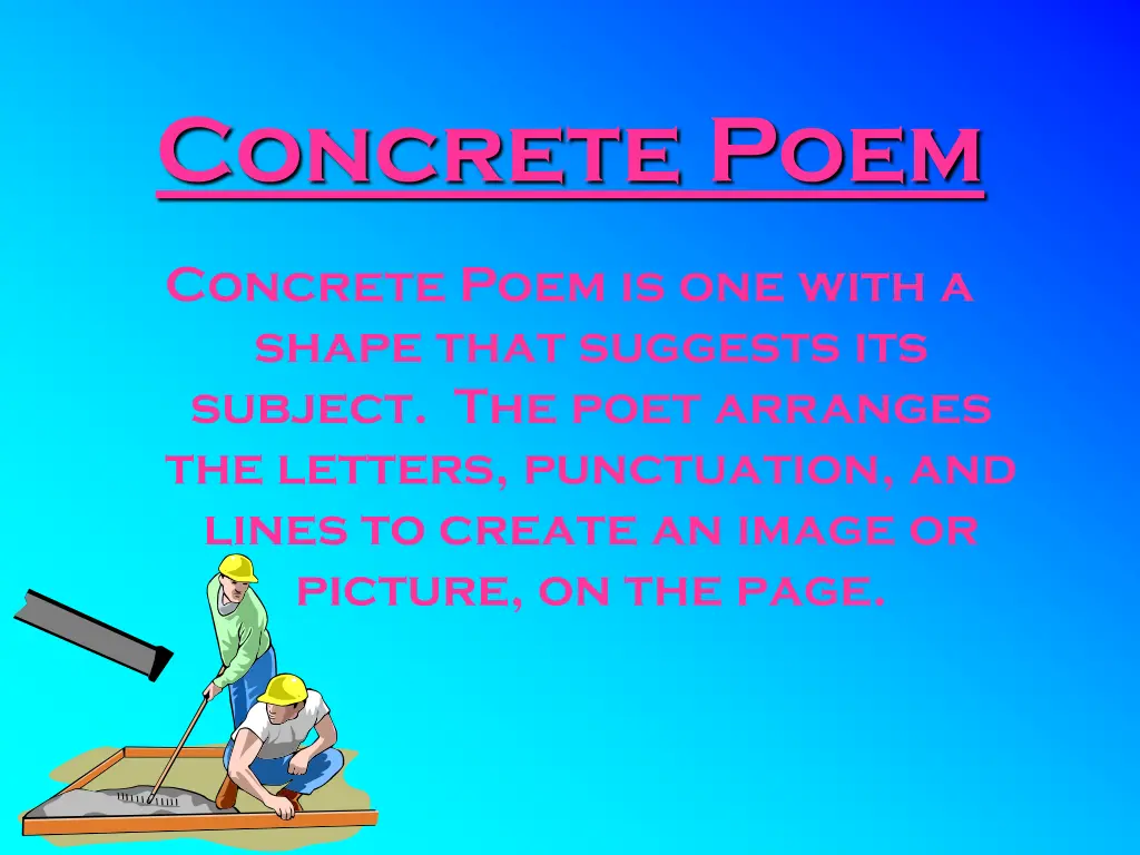 concrete poem