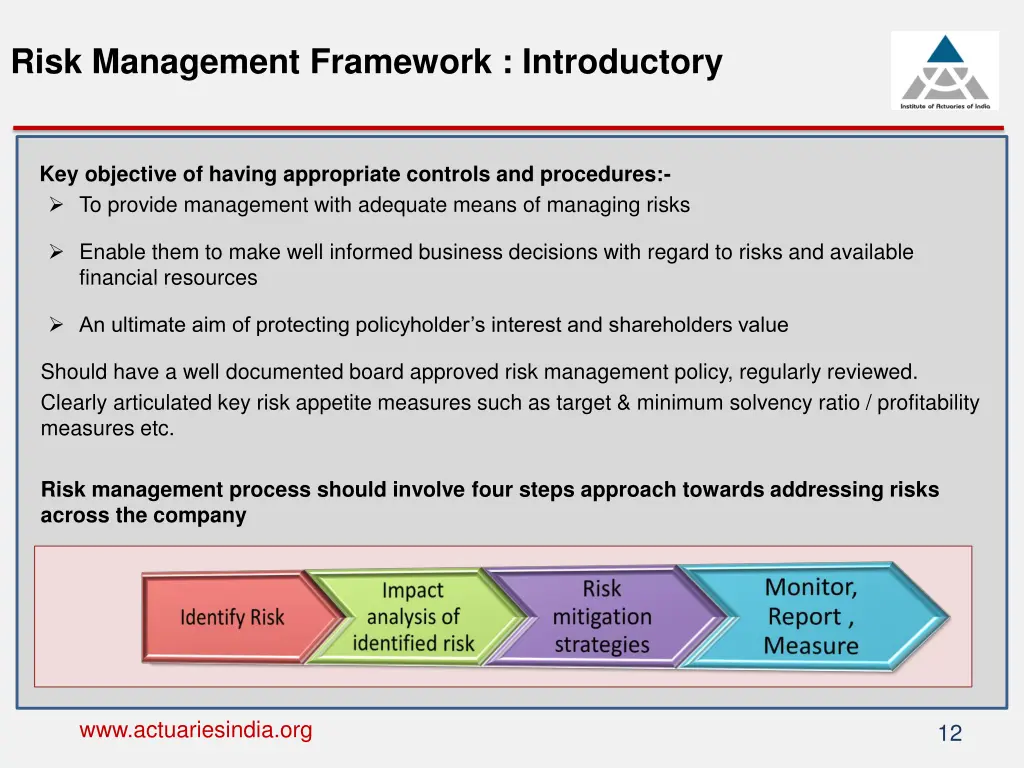 risk management framework introductory