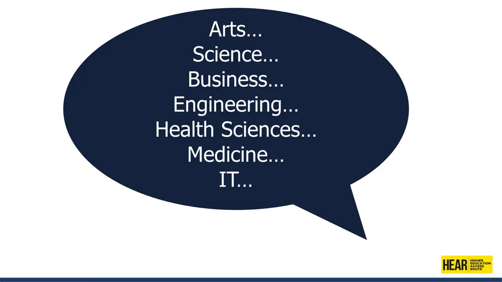 arts science business engineering health sciences