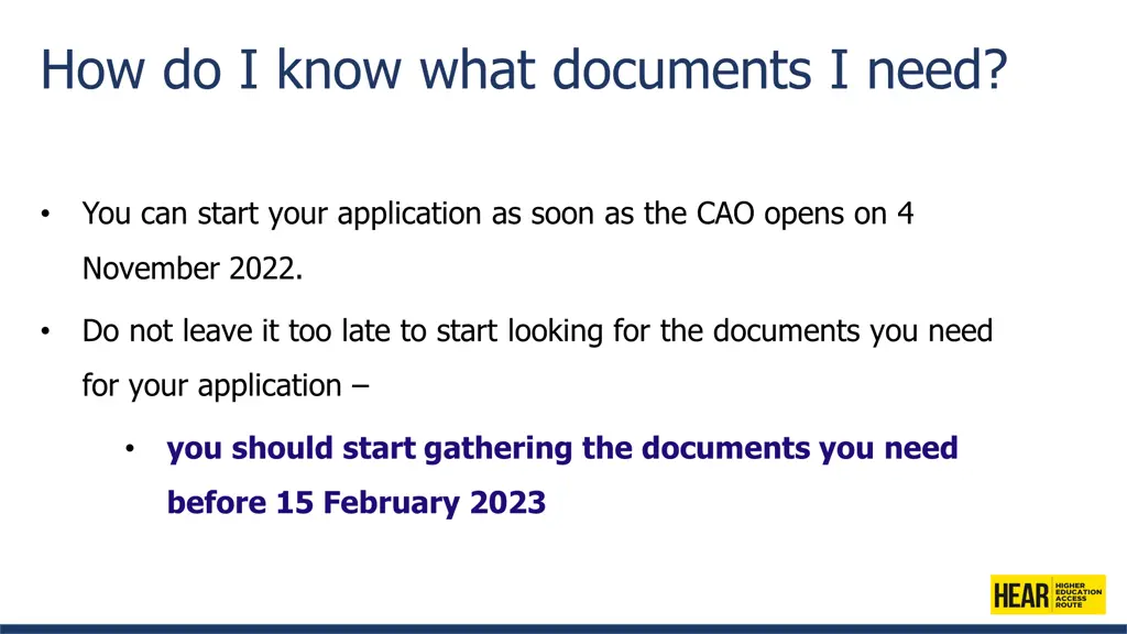 how do i know what documents i need