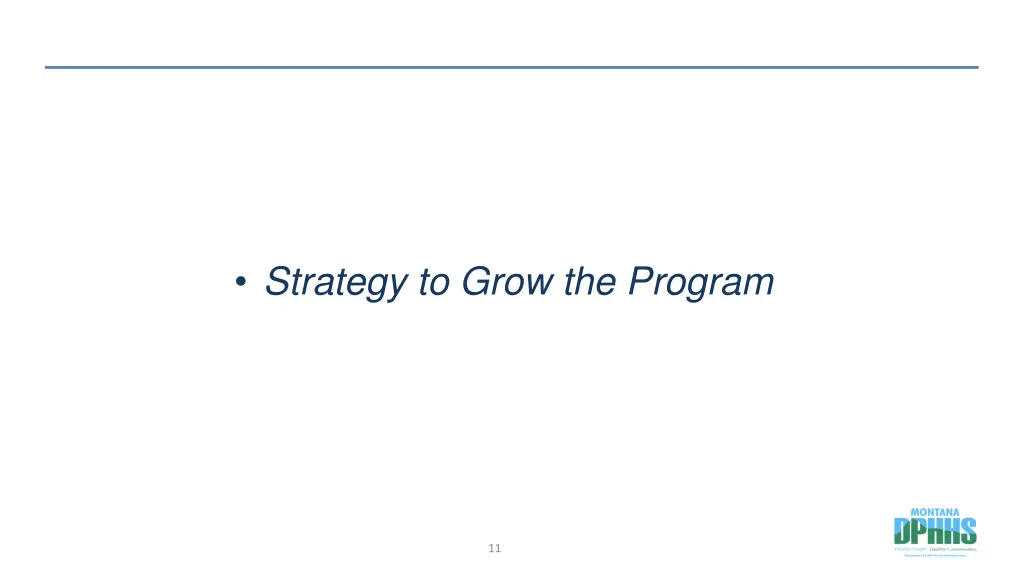 strategy to grow the program