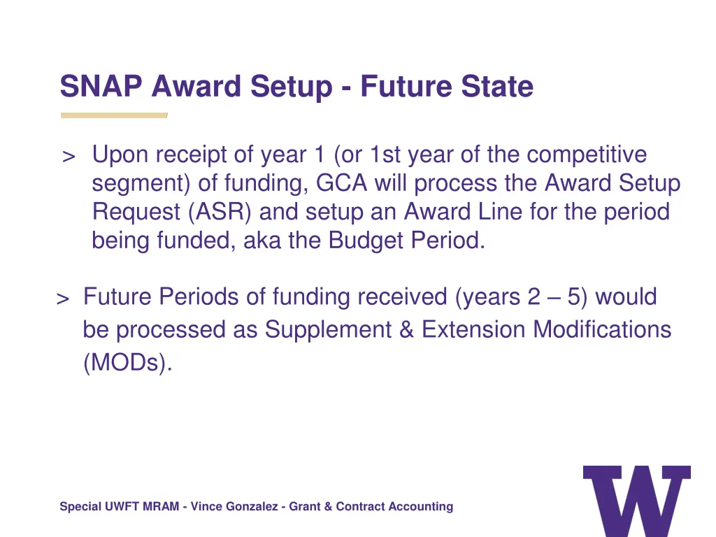 snap award setup future state