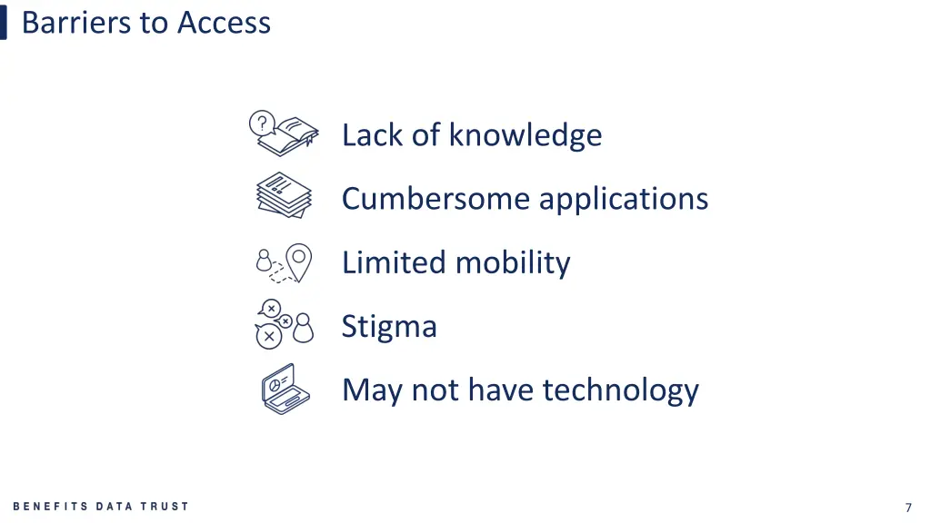 barriers to access