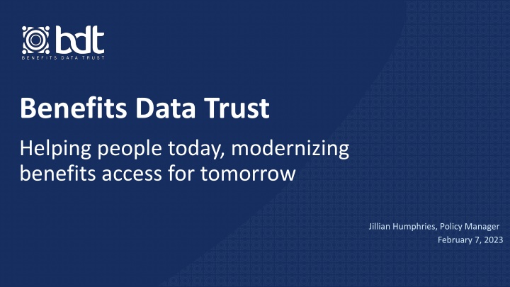 benefits data trust