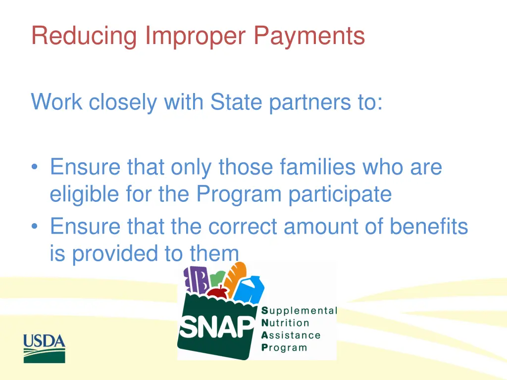 reducing improper payments