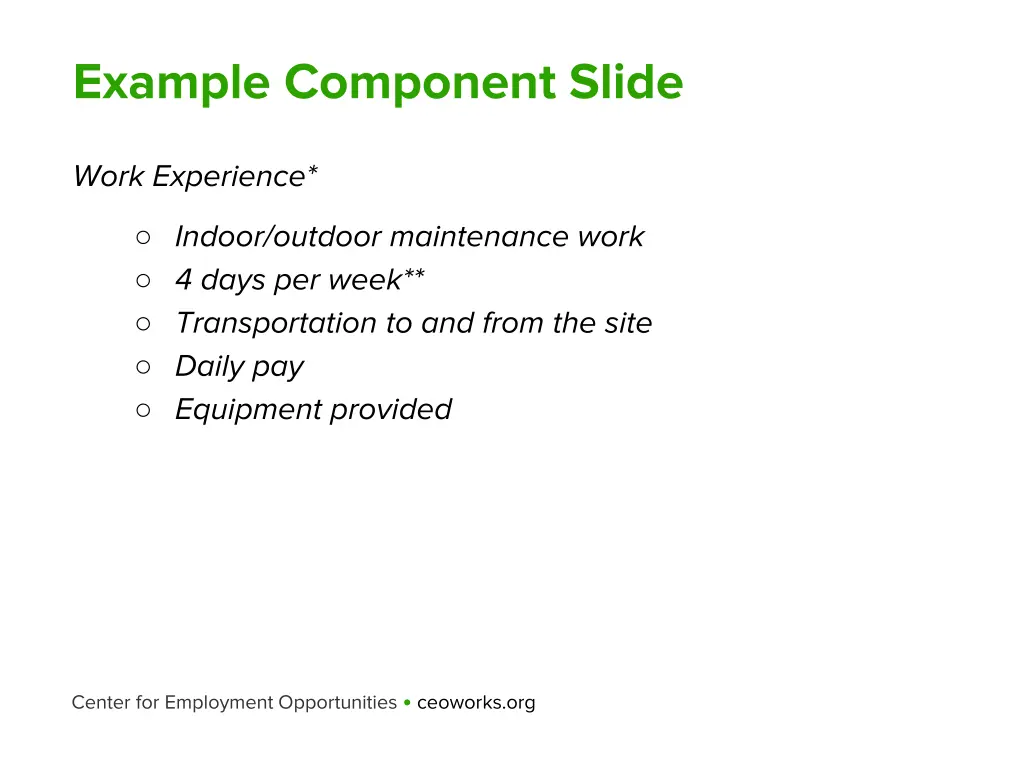 example component slide