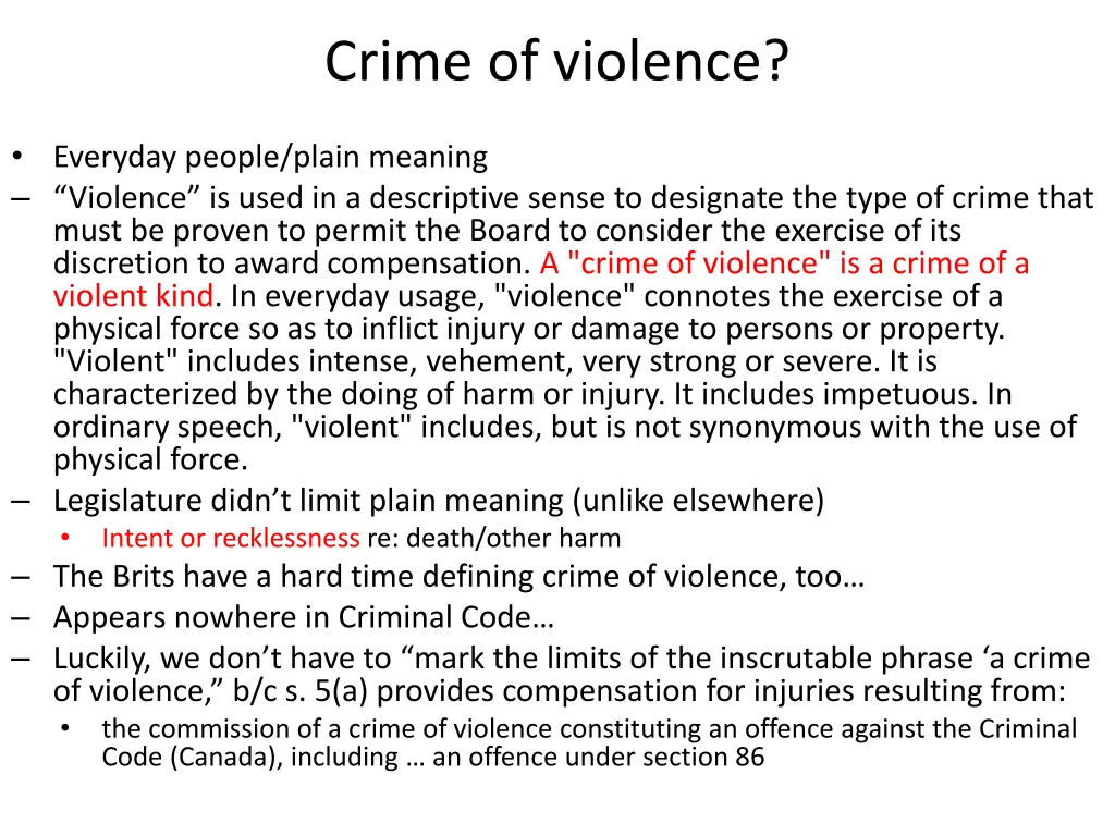 crime of violence