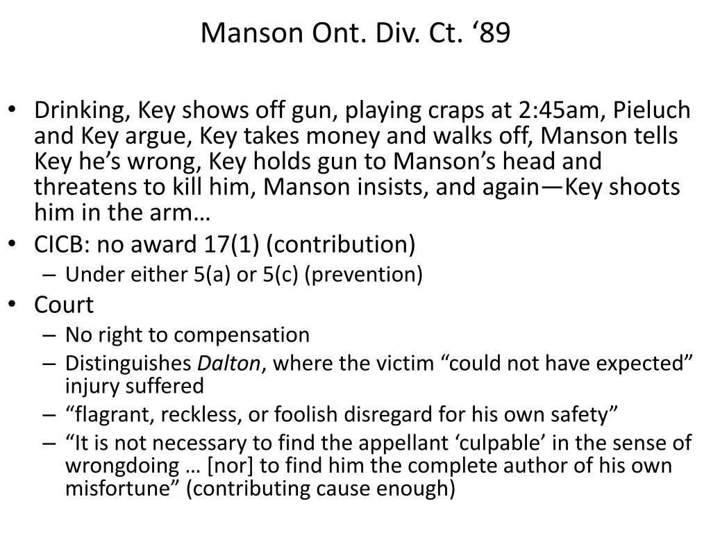 manson ont div ct 89