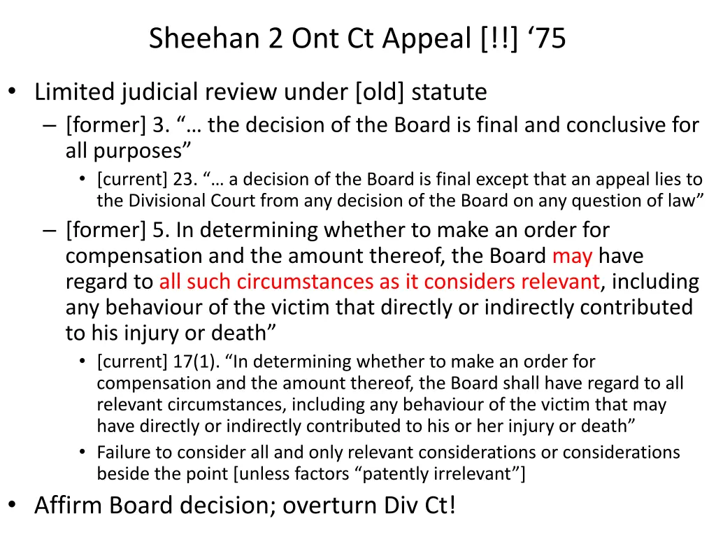 sheehan 2 ont ct appeal 75