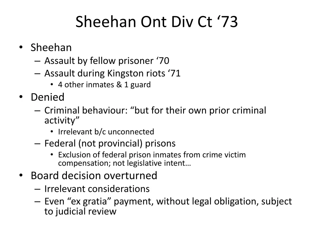 sheehan ont div ct 73