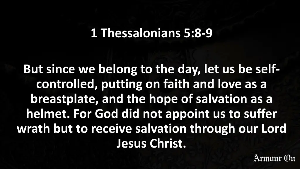 1 thessalonians 5 8 9